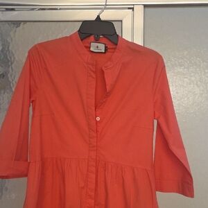 Tuckernuck Vibrant Coral Blouse